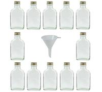 (TG. 100 ml) Viva Haushaltswaren - Set di 12 bottiglie in vetro, 100 ml da liquo