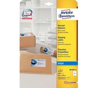 (TG. 100 Stück, 99,1 x 139 mm) AVERY Zweckform Inkjet Versand-Etiketten, 99,1 x