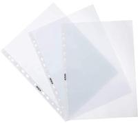 (TG. 100 Stück) herlitz Prospekthülle, DIN A4, genarbt, 0,085 mm - NUOVO