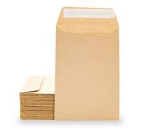(TG. 100 x 145 mm) Sobres de Papel Kraft, Sobres Pequeños Tira de Silicona para