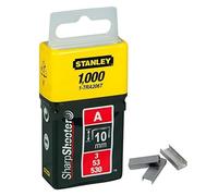 (TG. 1000 pz) Stanley 1-TRA206T Graffette Tipo A, 10 mm, Set di 1000 pz - NUOVO