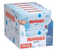 (TG. 1008 Pz) Huggies Pure Baby Wipes Bulk - Salviette umidificate per bambini,