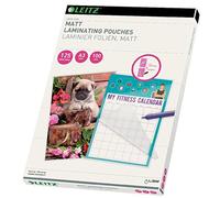 (TG. 100er Pack 125 mic) Leitz 16924 - Pouche per plastificatrice, 125 micrometr