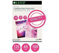 (TG. 100er Pack 125 mic) Leitz Cf100Pouches A5 125 Micr Unieva - NUOVO