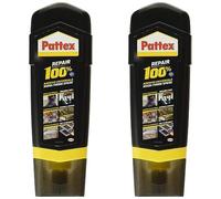 (TG. 100g (Confezione da 2)) Pattex 100% Multiuso Universale, Colla Trasparente