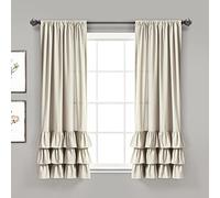 (TG. 101.6L x 160A cm (2 Pannelli)) Lush Decor Allison - Coppia di tende a panne