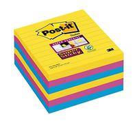 (TG. 101 x 101 mm) Post-it 5103 Super Sticky Foglietti a Righe, 90 Fogli, Confez