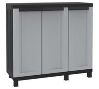 (TG. 102 x 39 x 91.5 cm) TERRY Twist Black 102B Armadio Basso in Plastica a 3 An