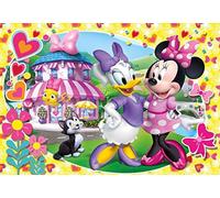 (TG. 104 Pezzi) Clementoni- Minnie Happy Helpers Supercolor Puzzle Maxi, 104 Pez