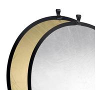 (TG. 107 cm) Walimex Pro - Ombrello riflettente 107 cm, colore: Oro/Argento - NU