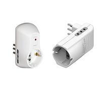 (TG. 10A) BTicino S3610Db Kit Adattatore Safe 1 Presa Standard Tedesca E 2 Prese