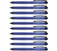 (TG. 10er Pack) Penna Roller a Scatto - STABILO PALETTE in Blu - Tratto F (0,4 m