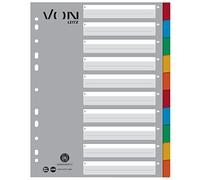 (TG. 10er Pack) VON Leitz 12990000 - Confezione da 10 fogli con indice A4 extra