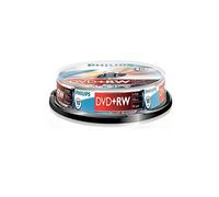 Philips DW4S4B10F/10 DVD+RW 4.7 GB, 4 X, 120 minuti, Confezione da 10 Pezzi