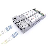 (TG. 10Gbase-LR: 1310nm 20km，Lot de 2) Elfcam® - 2 Pezzi 10G SFP+ Modulo, Con