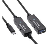 (TG. 10m) InLine USB 3.2 Gen.1 - Prolunga attiva, spina USB-C a presa USB-A, cav