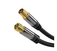 (TG. 10m) KabelDirekt 10m Cavo SAT/TV, (75 Ohm, connettore F > Spina coassiale,