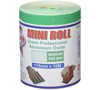 (TG. 10m length 80g) Faithfull, Rotolo di carta abrasiva, ossido di alluminio, 1