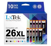 (TG. 10P) LxTek Compatibili Cartucce d'inchiostro Sostituzione per Epson 26 XL 2