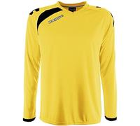 (TG. 10Y/12Y) Kappa Pavie LS, Act Maglia Unisex-Adulto, Giallo, 10Y/12Y - NUOVO