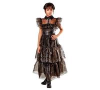 (TG. 11-13 anni L (142-154 cm)) RUBIES Costume Wednesday Addams Raven Dance per