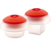 (TG. 11,4 x 11,4 x 8,9 cm) Lékué Kit Cuociuovo a Forma di Cilindro e di Cubo,