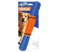 (TG. 11.5 inches) Nerf Dog TPR EXO Squeak Stick - Blu/Arancione - NUOVO