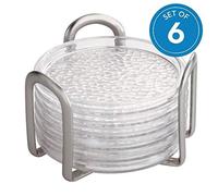 (TG. 11.5x7x7 cm) iDesign Set utensili cucina, Set sottobicchieri plastica e acc