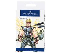 (TG. 11 Unit (Confezione da 1)) Faber-Castell Set 11 Pitt Artist Pen Comic - NU