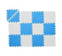 (TG. 114 x 86 cm) Relaxdays Tappeto Gioco Bambini, Puzzle 12 Tasselli, H x L: 11