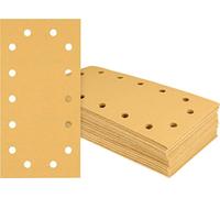 (TG. 115x230 mm) Bosch Professional 50x Carte abrasive Expert C470 con 14 fori (