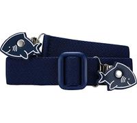 (TG. 116-140 cm) Playshoes - Cintura Elastica Bambini con Clip, Blu (Blau (Marin