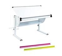 (TG. 118 x 72.5 x 63 cm) 13Casa Paint B01 Scrivania, Nobilitato, Metallo, Bianco