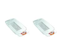 (TG. 11x21.5x2 cm (Confezione da 2)) Guzzini Bimbi Grattugiamela 21,5 x 11 x H 2