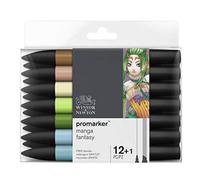 (TG. 12+1 pennarelli) Winsor & Newton Promarker - 12+1 Pennarelli Manga Fantasy