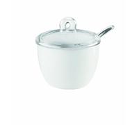 (TG. 12.5 x 11.7 x h9.5 cm) Guzzini Zuccheriera Gocce, Trasparente, 12.5 x 11.7