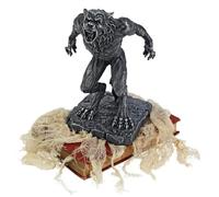 (TG. 12.5x15x18 cm) Design Toscano CL6631 Statua Ululato del Lupo Mannaro, Nero,