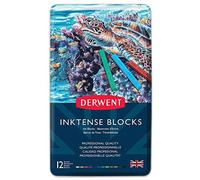 (TG. 12 bastoncini) Derwent Inktense Bastoncini di Colore Idrosolubile in Scatol