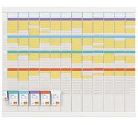 (TG. 12 colonnes 32 fentes) Nobo - 1915628 Kit Planning Annuale con Spine T, da