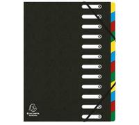 (TG. 12 compartiments) Exacompta - Rif. 55121E - Cartone da 6 raccoglitori HARMO