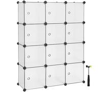 (TG. 12 Cubi (93l x 123H cm)) SONGMICS Armadio a 12 Cubi, Portaoggetti Organizza