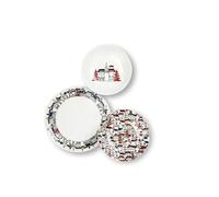 (TG. 12) Excelsa Innsbruck Servizio Piatti 12 Pezzi, Porcellana - NUOVO