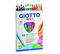 (TG. 12) Giotto 220600 - Gio Mega-Tri Astuccio 12 Maxi Pastelloni Colorati - NUO