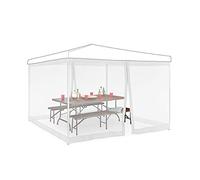 (TG. 12 m) Relaxdays Set da 2 Zanzariere per Gazebo 3x3m, Dimensioni 2x6 m, con
