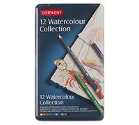 (TG. 12 matite) Derwent Watercolour Collection Confezione da 12 Colori Idrosolub
