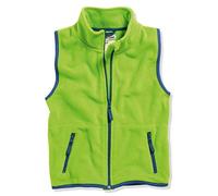 (TG. 12 mesi (80 cm)) Playshoes Fleece-Weste Farbig abgesetzt Gilet, Verde (Grü