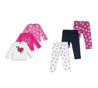 (TG. 12 mesi) Chicco Set Magliette a Manica Lunga+Leggings Capri - Bianco, 12 me
