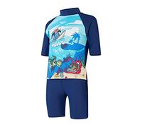 (TG. 12 mesi) Speedo Bambino Learn To Swim Sun Protection Top & Short Rash Guard