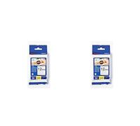 (TG. 12 Mm (Confezione da 2)) Brother TZe231S Nastro Laminato, 12 mm, Nero/Bianc