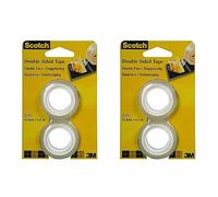 (TG. 12 mm x 6,3 m (Confezione da 2)) Scotch 3M Nastro Biadesivo, Confezione di